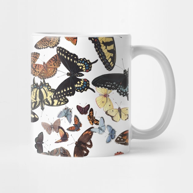 Butterflies of Maine Pattern by JadaFitch